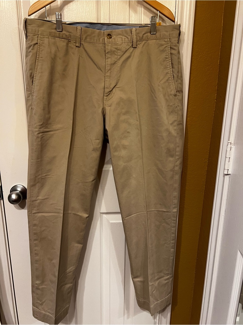 Polo Ralph Lauren Stretch Straight Fit Khaki The Polo Chino Pant Pony Logo Polo